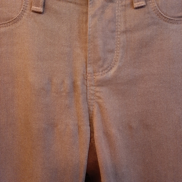 Paige Jeans Verdugo Ankle Coated Waxed Denim Skinny Brown Sienna Silk 24 USA - Picture 5 of 10